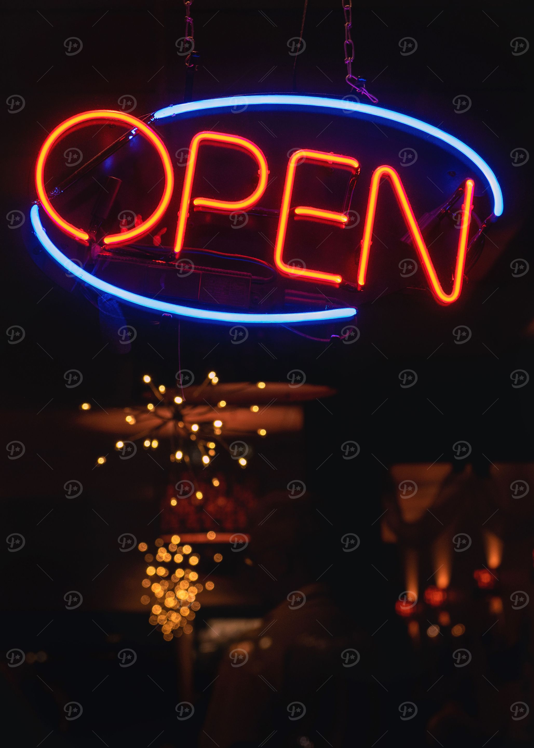 Neon open sign