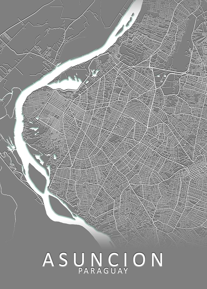 Asuncion Paraguay City Map