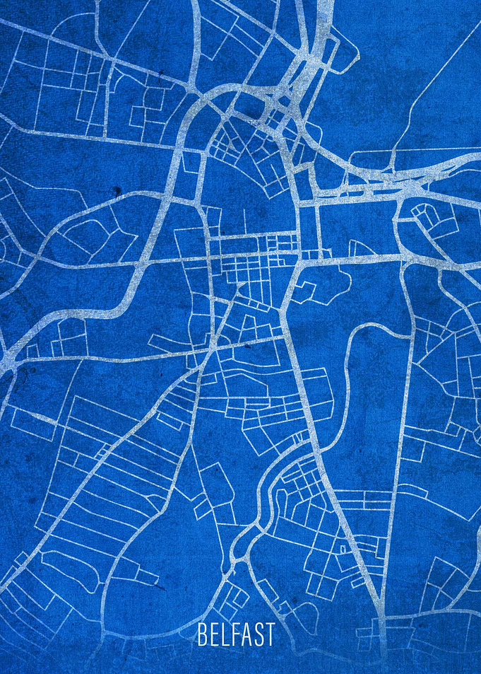 Belfast City Street Map