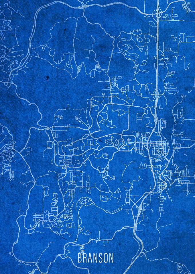 Branson City Street Map