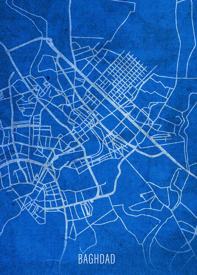Baghdad City Street Map