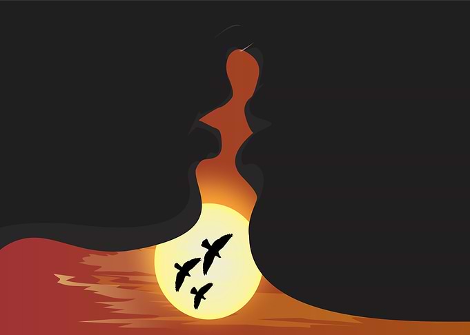 kissing scene