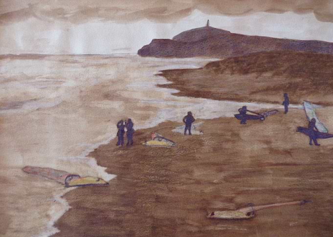 Kite surfing