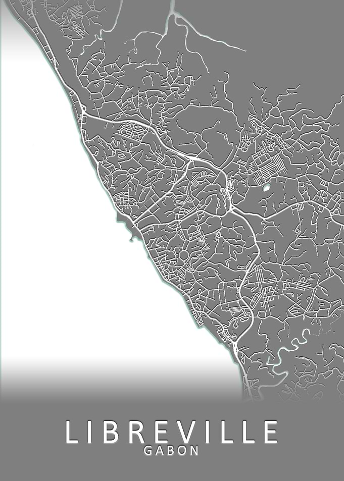 Libreville Gabon City Map