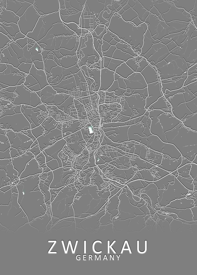 Zwickau Germany City Map