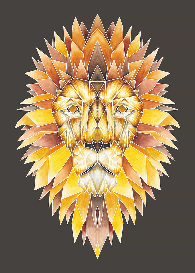 Origami Lion
