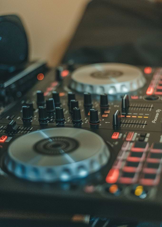 Closeup DJ Mixer