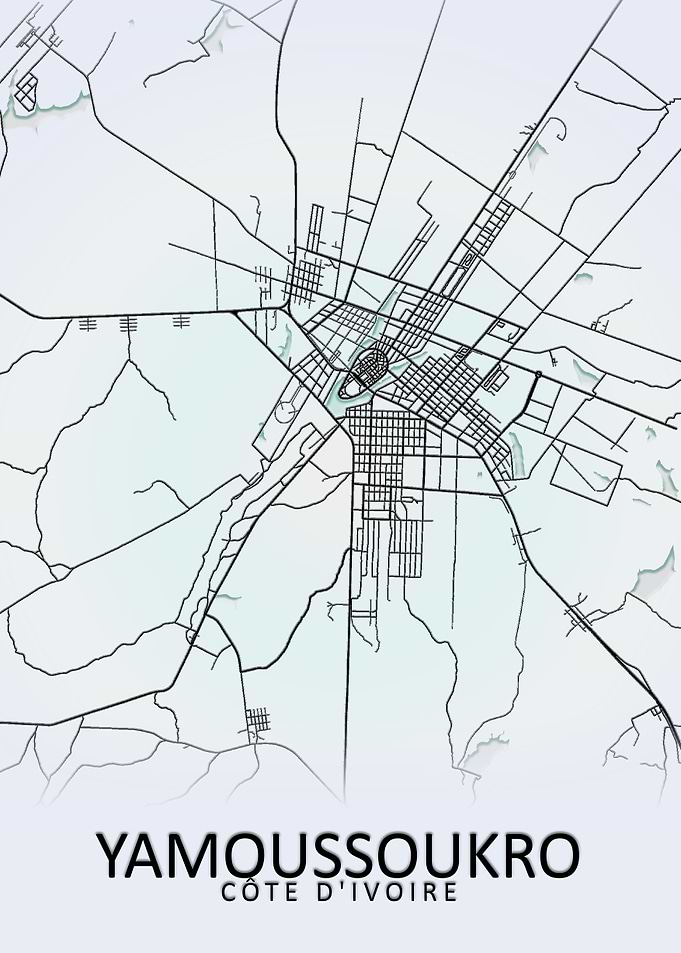 Yamoussoukro City Map