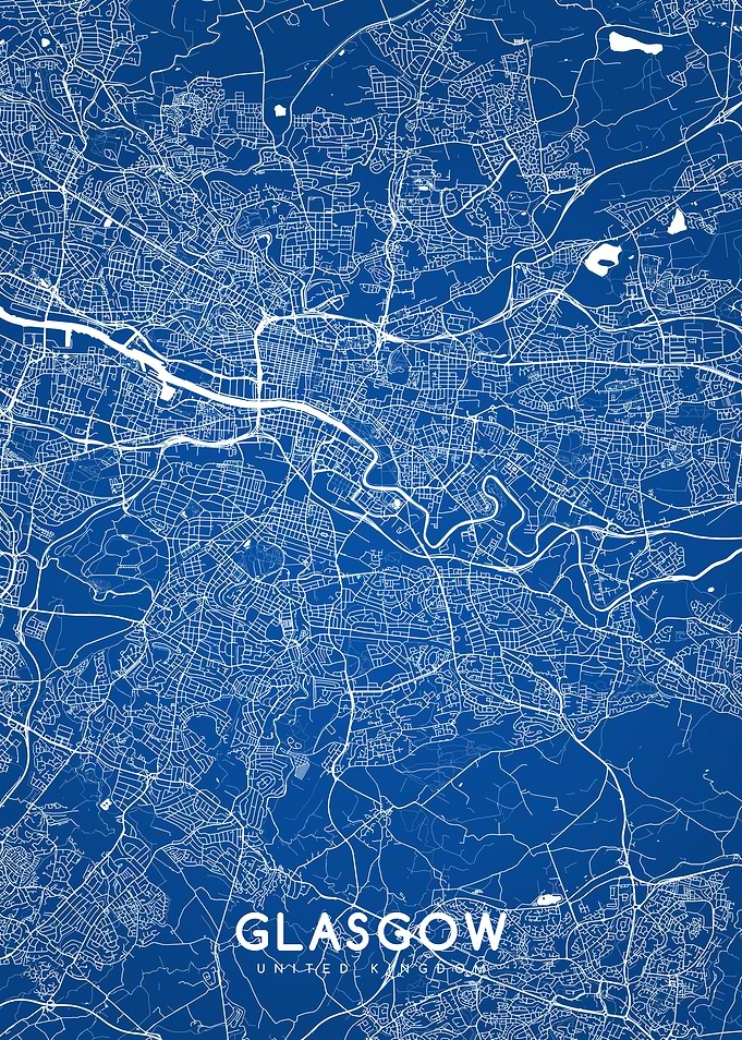 Glasgow map