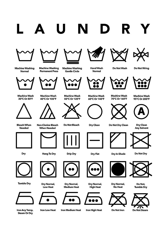 Laundry Instructions