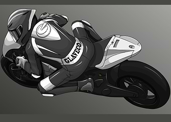 Rider White suit