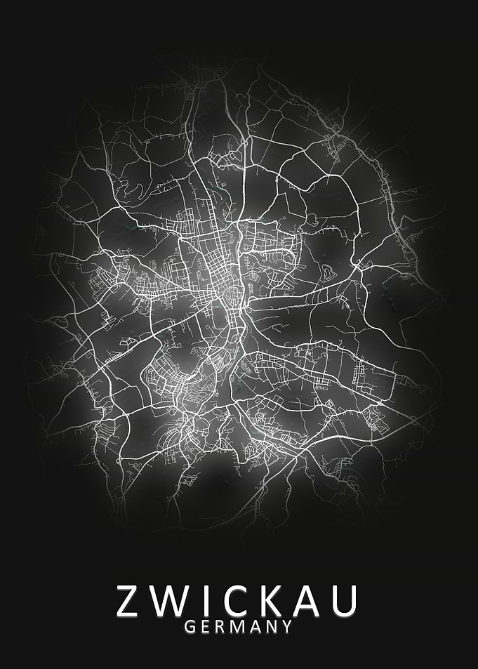 Zwickau Germany City Map
