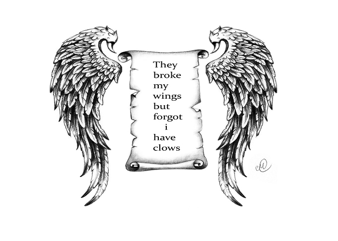 Wings with claws