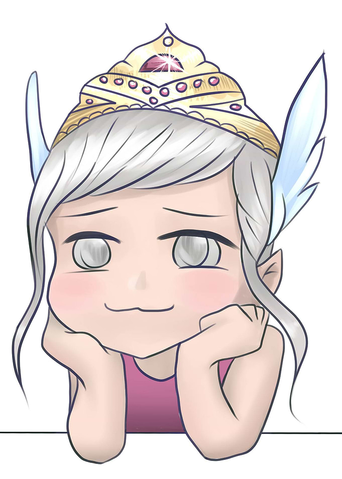 Fantasy chibi cute girl