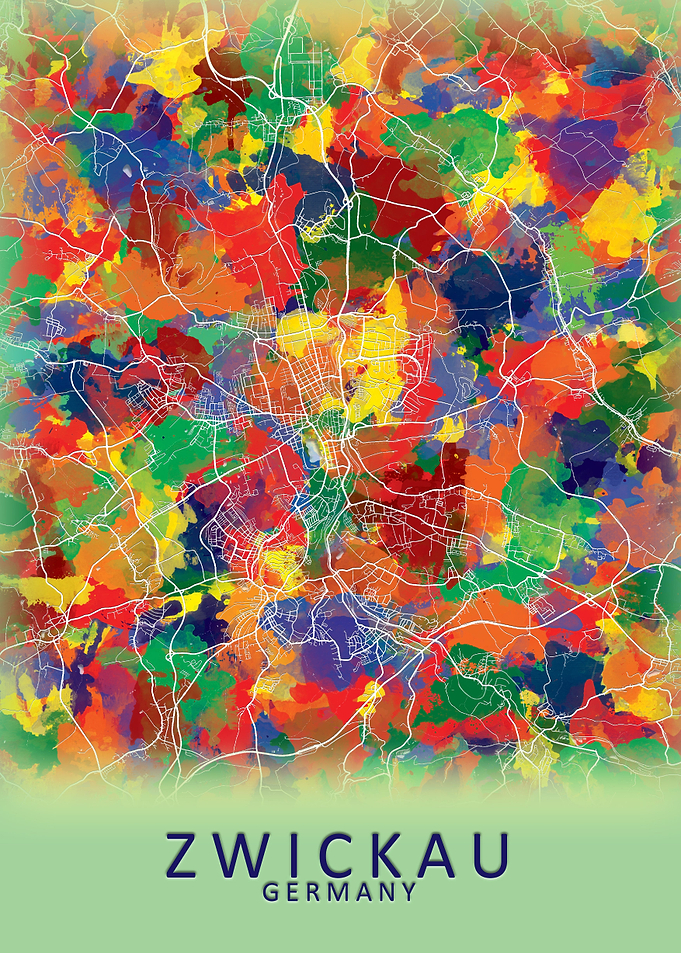 Zwickau Germany City Map