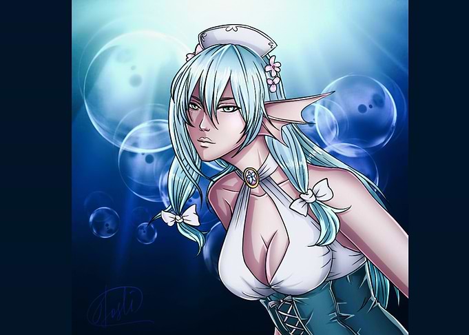 Fantasy fish girl