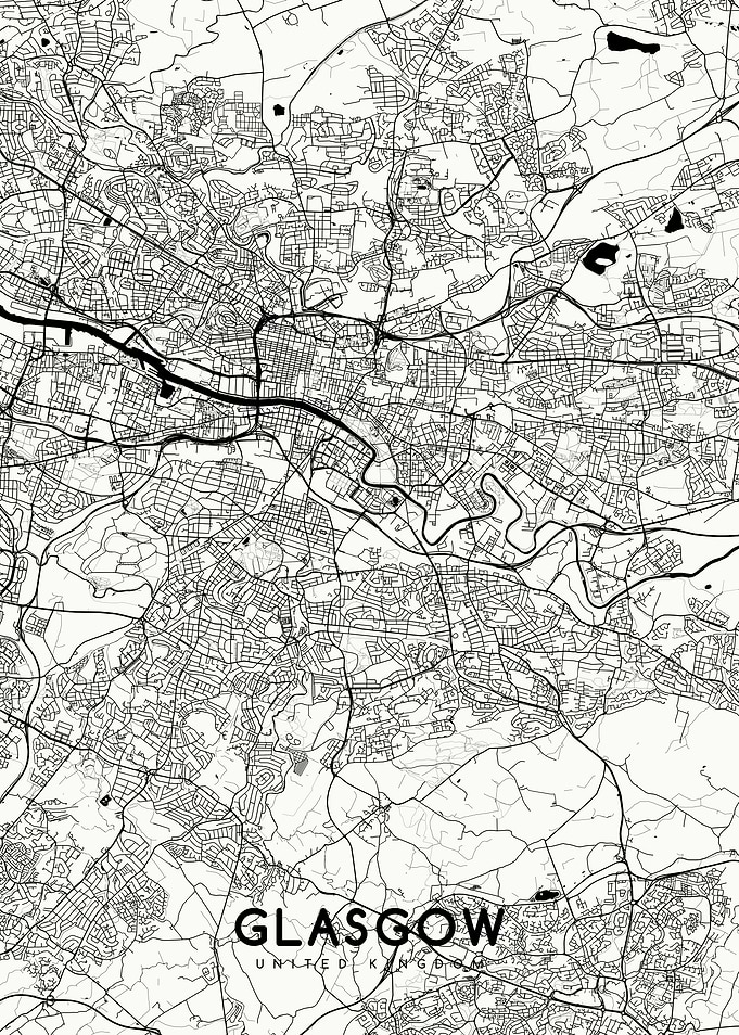 Glasgow map whities