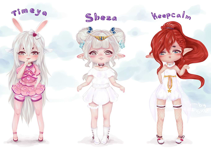 Three cute best friends