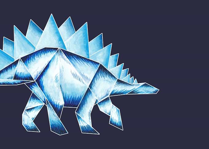 Origami Stegosaurus