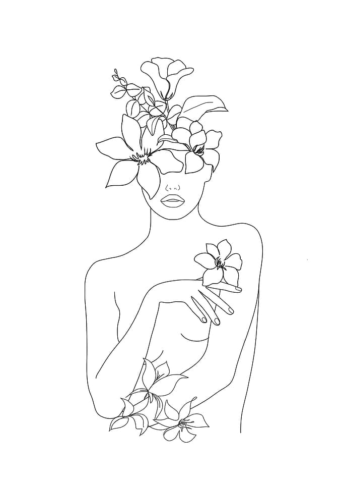 Woman with Flowers