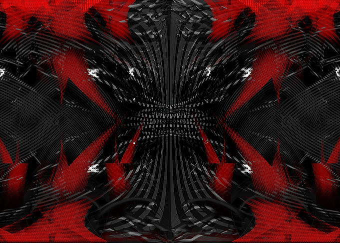 Alien Dream Red Black Net