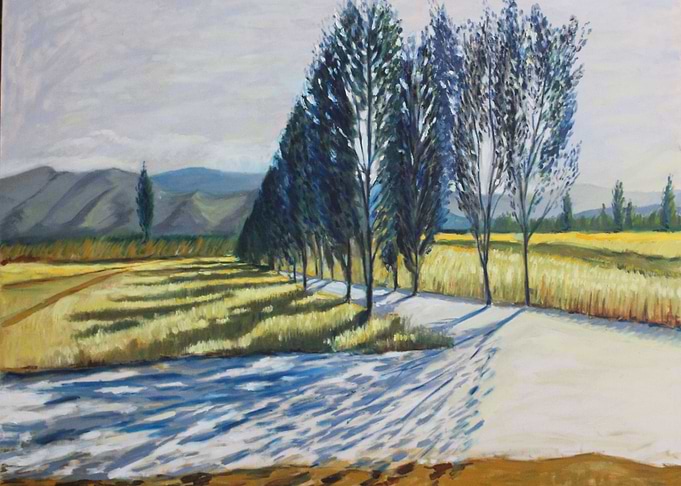 Blue trail trees
