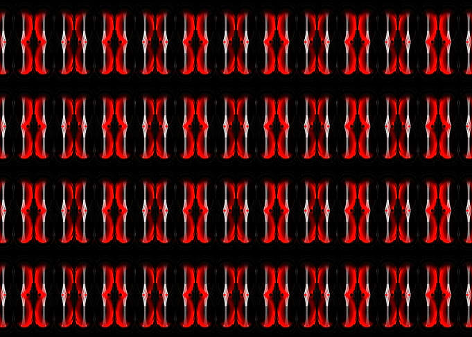 Black Red White Cage 3