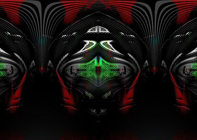 Alien Robot Face Digital