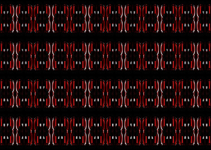 Black Red White Cage 4