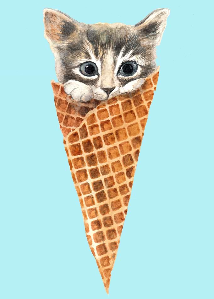 Kitty ice cream