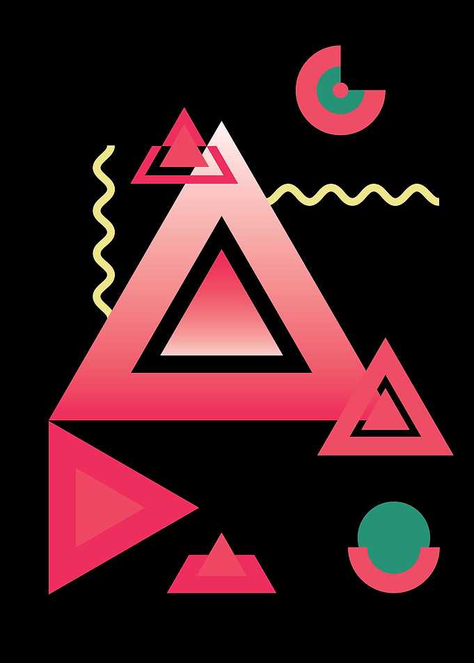 Geometric Triangle Pattern