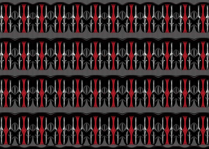 Black Red White Cage 5