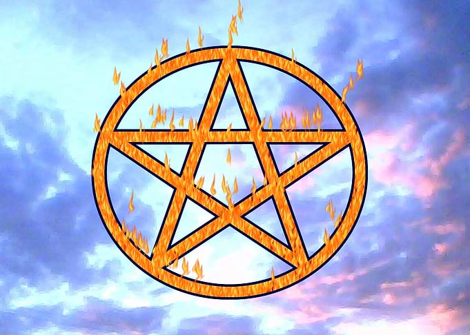 Pentagram in the sky