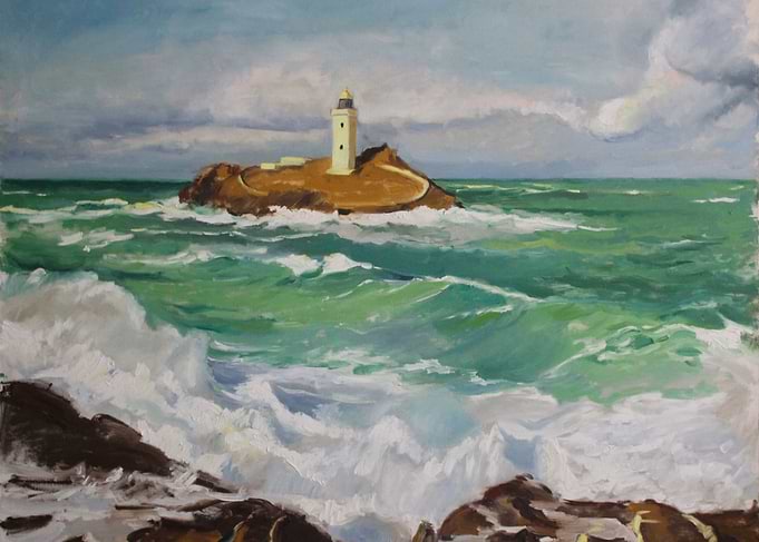 lighthouse in the storm