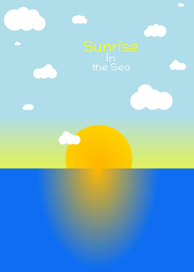 sunrise in the beach