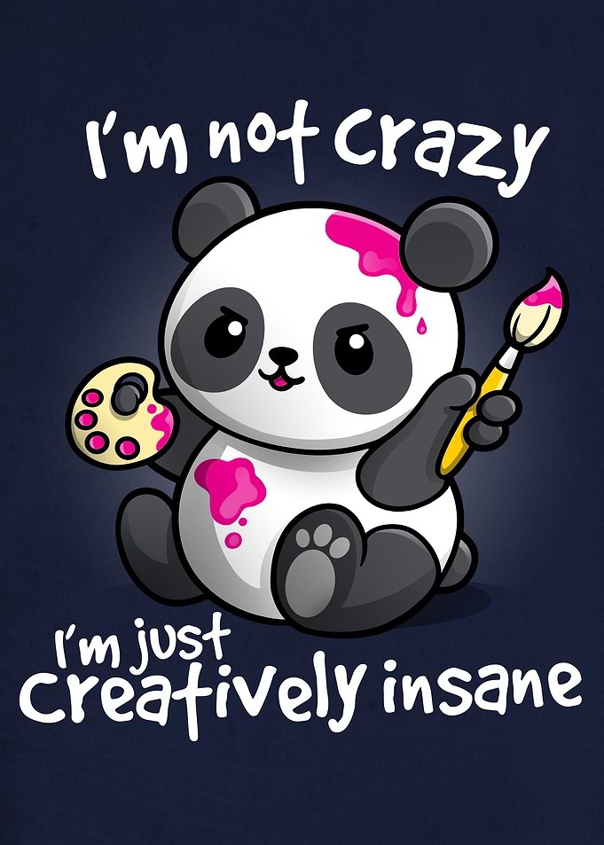 Creative insane Panda