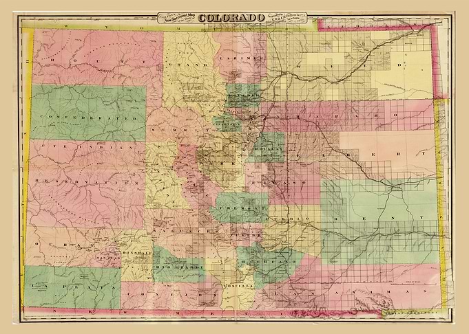 Colorado Map 1878