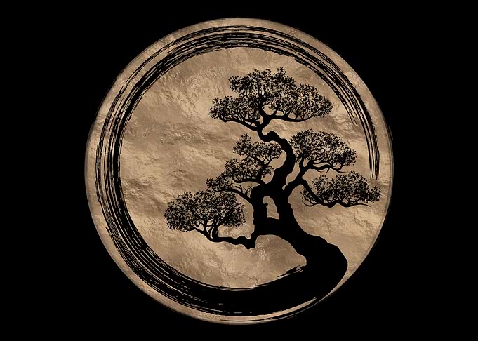 Zen Circle and Bonsai