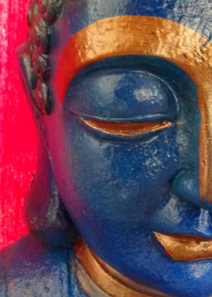 Smile of the Blue Buddha