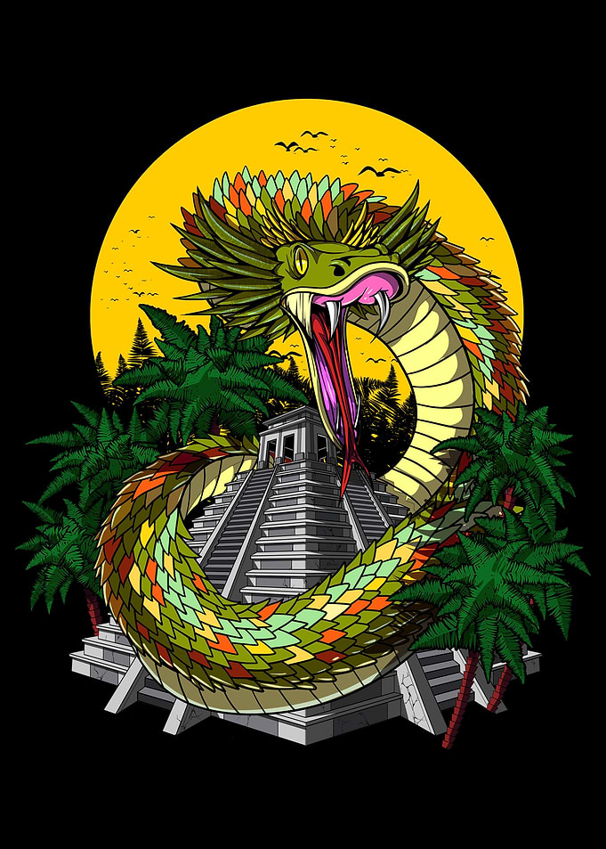 Quetzalcoatl Aztec Pyramid