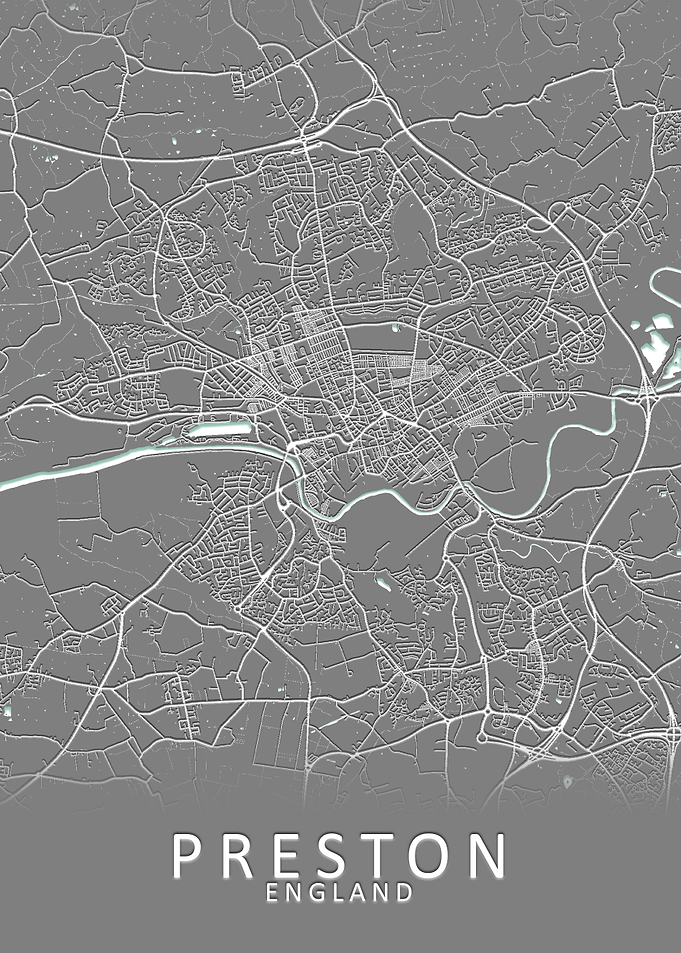 Preston England City Map