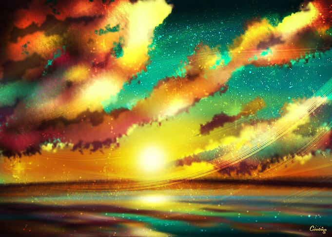 Sunset illustration