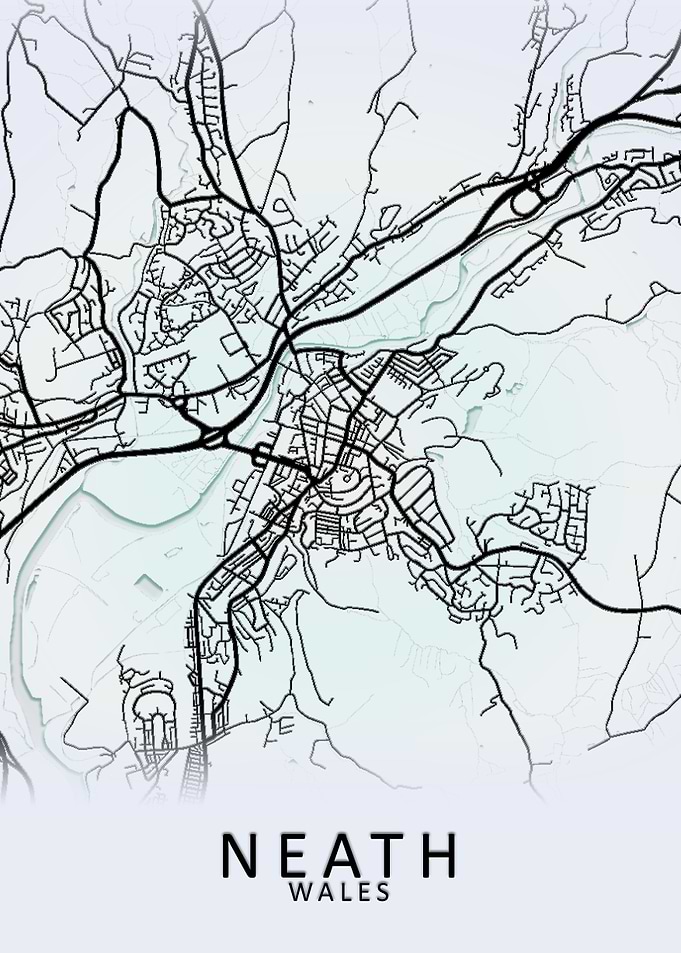 Neath Wales City Map