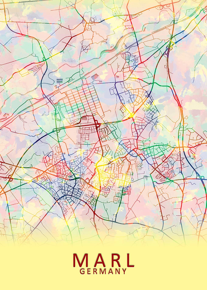 Marl Germany City Map
