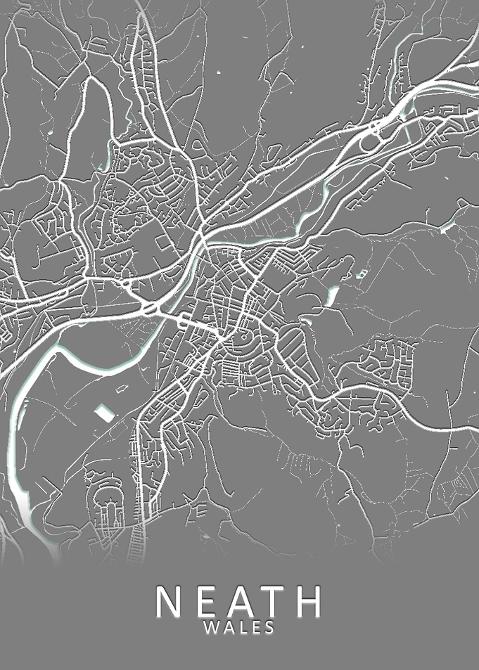 Neath Wales City Map