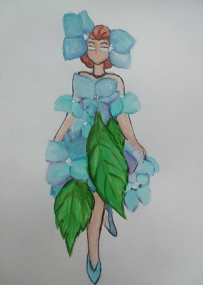 Blue Hydrangea