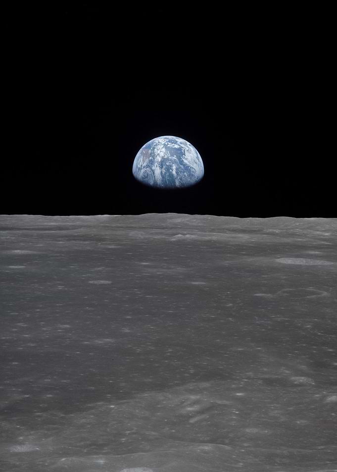 Earthrise On The Moon