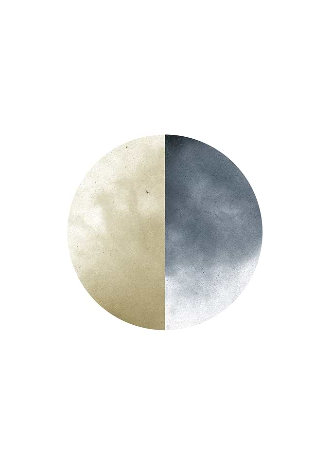 Sun and Moon Abstract