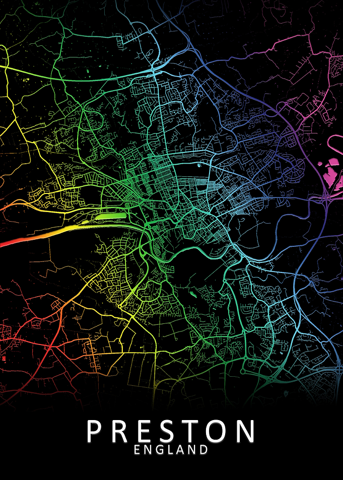 Preston England City Map