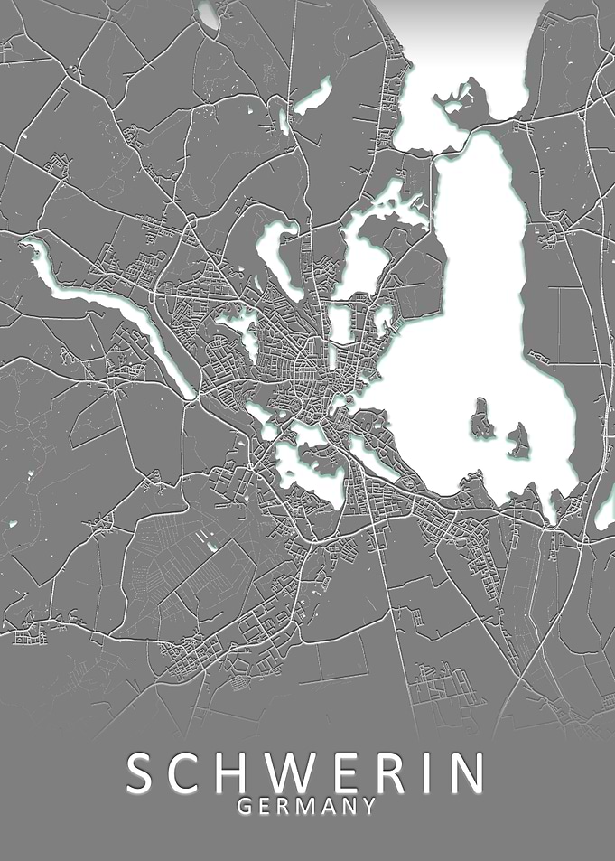 Schwerin Germany City Map